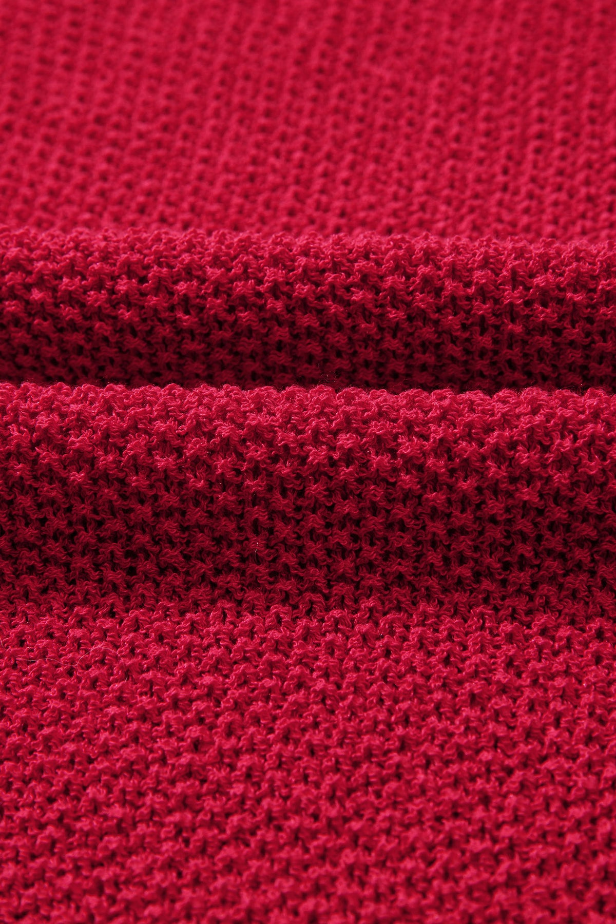 Evergreen Color Block Knit V Neck Loose Sweater